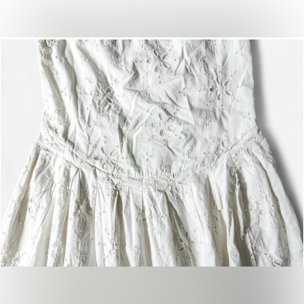 FREE PEOPLE Primavera Eyelet Tie Midi Dress - White Women’s - Size Small - Picture 12 of 16